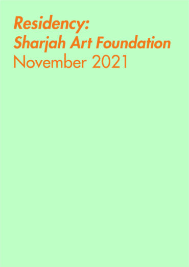 Residency Sharjah Art Foundation